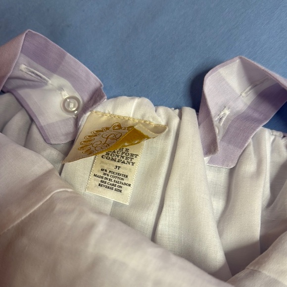 The Beaufort Bonnet Company Purple Gingham Romper - Picture 5 of 5